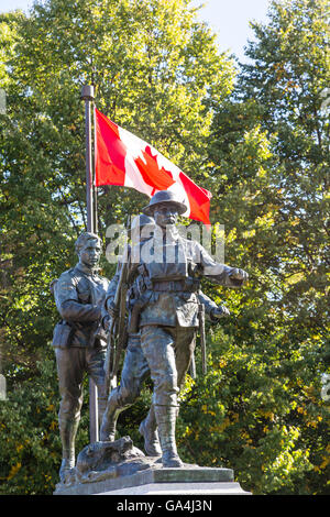 Kanadischen Kriegsdenkmal in Charlottetown auf Prince Edwards Island Stockfoto