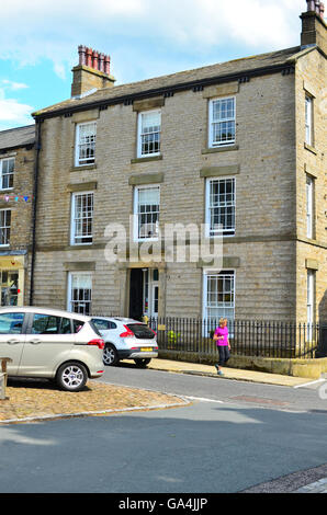 Skeldale House in Askrigg North Yorkshire, als Haus und Chirurgie in alle Kreaturen groß und klein tv Serie Stockfoto