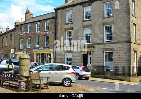 Skeldale House in Askrigg North Yorkshire, als Haus und Chirurgie in alle Kreaturen groß und klein tv Serie Stockfoto