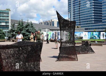 Astana Kunst Fest 2016 menschlicher Energie Expo 2017 in Astana, Kasachstan, im Juli 2016 Stockfoto