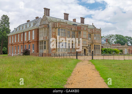 Felbrigg Hall, ein 17. Jahrhundert Landhaus (Jacobean Architektur) befindet sich in Felbrigg, Norfolk, England, Vereinigtes Königreich. Stockfoto