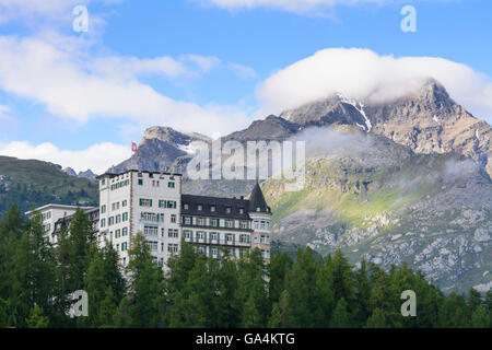 Sils Im Engadin/Segl Hotel Waldhaus Schweiz Graubünden, Graubünden Oberengadin, Oberengadin Stockfoto