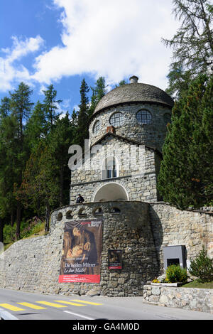 St. Moritz (San Murezzan, San Maurizio) Segantini Museum der Schweiz Graubünden, Graubünden Oberengadin, Oberengadin Stockfoto