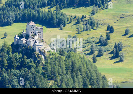 Schloss Tarasp Tarasp Schweiz Graubünden, Graubünden Unterengadin, Unterengadin Stockfoto