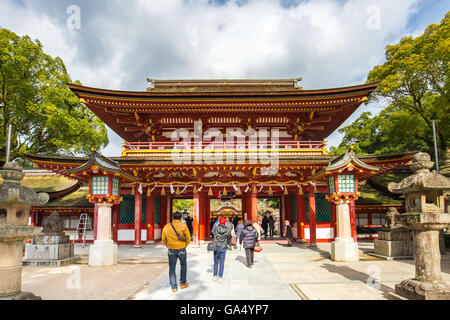 Die Dazaifu Schrein in Fukuoka, Japan. Stockfoto