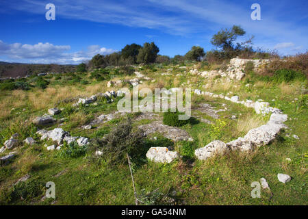 Noto-Antike, Dreschen Boden zerstört durch das Erdbeben von 1693, Sizilien Stockfoto