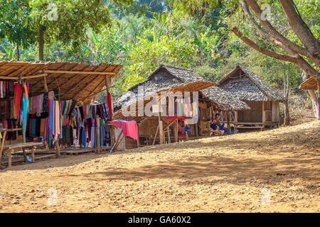 Thailand Nord Thailand Karen Hill Tribe Village Stockfoto