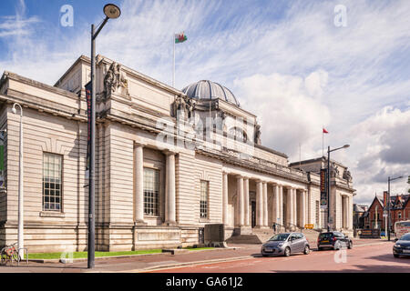 Das National Museum Cardiff Cathays Park, Cardiff, Wales. Stockfoto