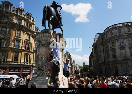 07.02.2016 März für Europa, Anti-Austritt zu protestieren, London, UK Stockfoto