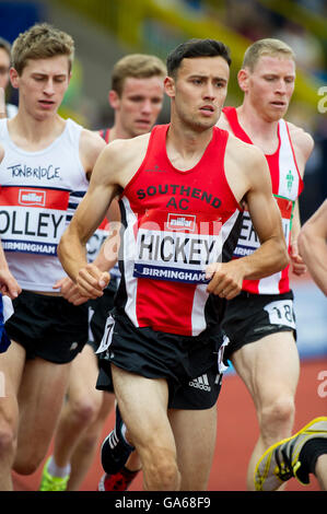 Birmingham 25. Juni 2016, Adam Hickey konkurrieren in der 5000-m-final in der Männer 5000 m tagsüber drei britische Champion Stockfoto