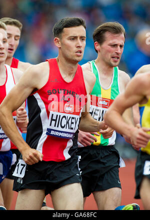 Birmingham 25. Juni 2016, Adam Hickey konkurrieren in der 5000-m-final in der Männer 5000 m tagsüber drei britische Champion Stockfoto
