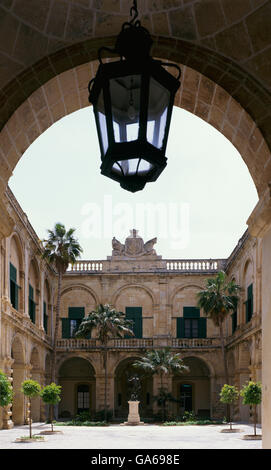 Parlament Atrium, La Valletta, Malta, Europa Stockfoto