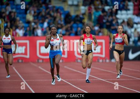 Birmingham 25. Juni 2016, Perri Shakes - Drayton im Wettbewerb bei der Frauen 400 m tagsüber drei der britischen Meisterschaften B Stockfoto