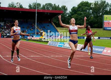 Birmingham feiert 25. Juni 2016, Emily Diamond von Großbritannien gewann die Frauen 400 m-Finale beim dritten Tag von den Briti Stockfoto