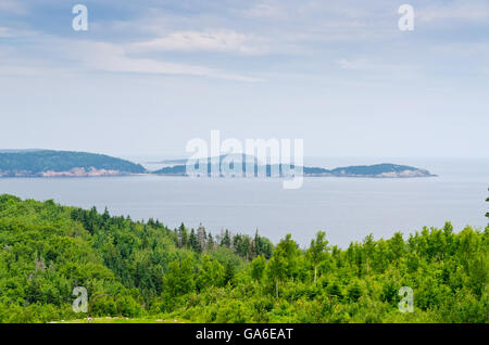 Küste von Breton-Highlands-Nationalpark in Nova Scotia, Kanada Stockfoto