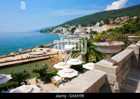 Opatija-Stadt in Kroatien Stockfoto