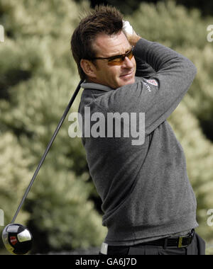 Golf - The Senior British Open Championship - Tag Zwei - Muirfield. Nick Faldo aus England am 9. Während der Senior British Open Championship in Muirfield, East Lothian, Schottland. Stockfoto