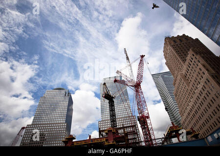 Baustelle Ground Zero in New York City, NY, USA Stockfoto