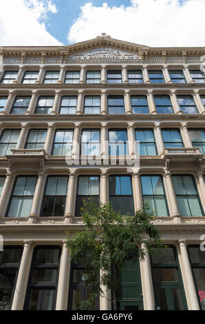 Denkmalgeschützte Woods Mercantile Gebäude (46-50 weiße Straße) in Tribeca, New York, ein Beispiel des italienischen Baustil Stockfoto