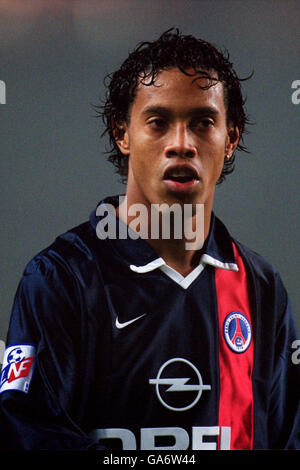 Französischer Fußball - Premiere League - Paris Saint Germain gegen Marseille. Ronaldinho, Paris Saint Germain Stockfoto