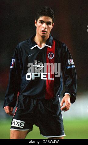 Französischer Fußball - Premiere League - Paris Saint Germain gegen Marseille. Mikel Arteta, Paris Saint Germain Stockfoto