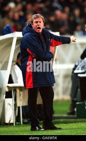 Französischer Fußball - Premiere League - Paris Saint Germain gegen Marseille. Luis Fernandez, Paris Saint Germain Coach Stockfoto