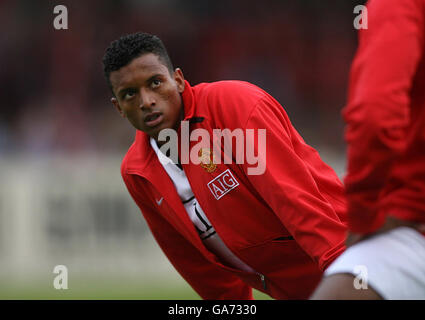 Fußball - freundlich - Glentoran gegen Manchester United – das Oval Stockfoto