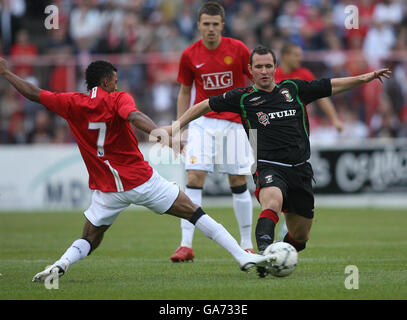 Fußball - freundlich - Glentoran gegen Manchester United – das Oval Stockfoto