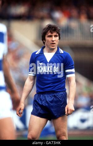 Deutscher Fußball - Bundesliga - MSV Duisburg / Schalke 04. Klaus Fischer, Schalke 04 Stockfoto