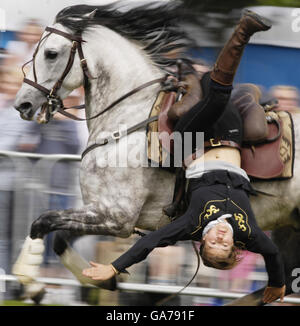 The Devil's Horsemen treten während der Glasgow Show 2007 auf. Stockfoto