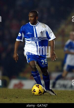 Fußball - LDV Vans Trophy - Südliche Sektion - Halbfinale - Bristol City / Bristol Rovers. Dwayne Plummer, Bristol Rovers Stockfoto