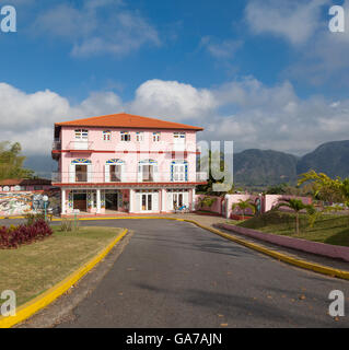 Hotel mit einem besonderen Blick in Vinales, Pinar Del Rio, Kuba Stockfoto