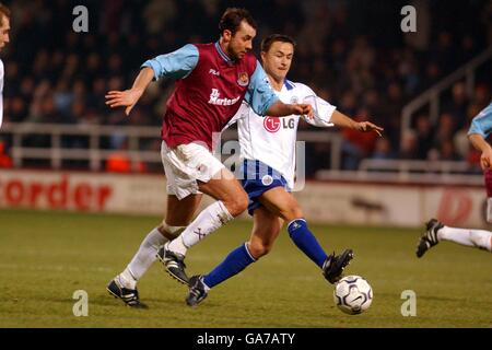 Fußball - FA Barclaycard Premiership - West Ham United gegen Leicester City Stockfoto