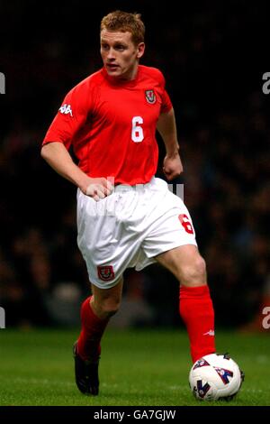 Internationaler Fußball - freundlich - Wales / Argentinien. Mark Pembridge, Wales Stockfoto