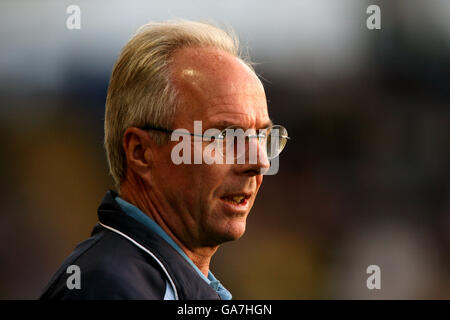 Fußball - freundlich - Shrewsbury Town / Manchester City - New Meadow. Sven Goran Eriksson, Manager von Manchester City Stockfoto