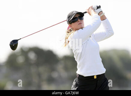 Die USA Paula Creamer T-Shirts am 3. Während der Ricoh Women's British Open am Old Course, St Andrews, Schottland. Stockfoto