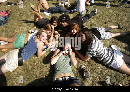 Carling-Festival 2007 lesen Stockfoto