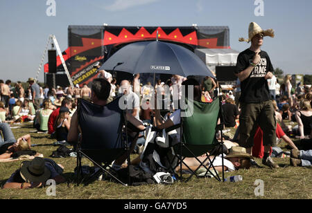 Carling-Festival 2007 lesen Stockfoto