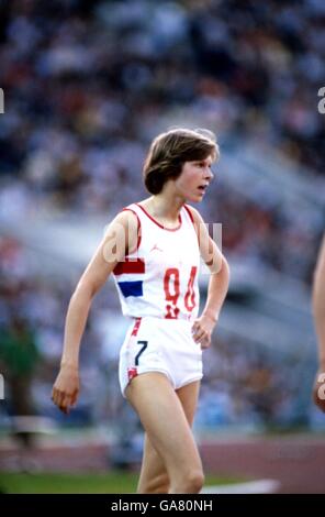 Leichtathletik - Olympische Spiele Moskau - 400 m der Frauen - Vorrunden. Linsey McDonald, Großbritannien Stockfoto