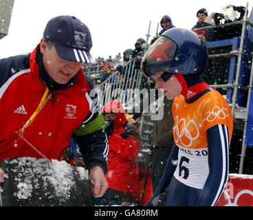 Olympischen Winterspiele - Salt Lake City 2002 - Skelett - Frauen Stockfoto