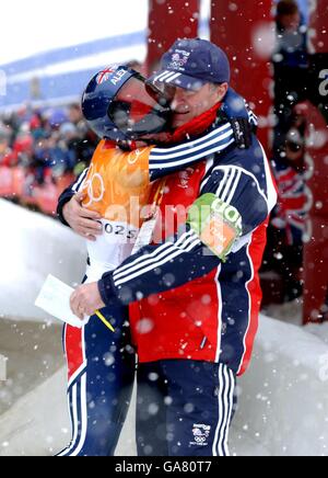 Olympischen Winterspiele - Salt Lake City 2002 - Skelett - Frauen Stockfoto