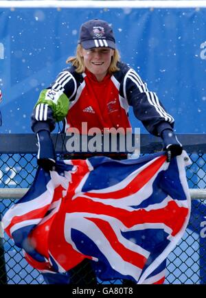 Olympischen Winterspiele - Salt Lake City 2002 - Skelett - Frauen Stockfoto