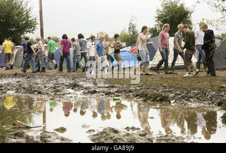 Festivalbesucher beim Carling Reading Festival, Reading. Stockfoto