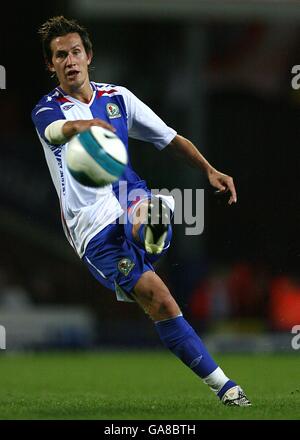 Fußball - UEFA Cup - Scud Qualifying Round - Second Leg - Blackburn Rovers gegen MyPa - Ewood Park. Morten Gamst Pedersen, Blackburn Rovers Stockfoto