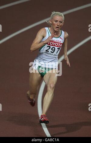 Bulgariens Tezzhan Naimova während des 200 Meter Viertelfinales Stockfoto