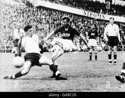 Fußball - Welt Cup Schweden 58 - vier Pool - England V USSR Stockfoto