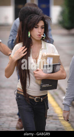 Amy Winehouse-Back von Reha - London Stockfoto