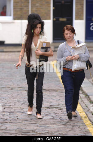 Amy Winehouse-Back von Reha - London Stockfoto