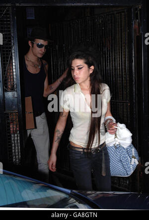 Amy Winehouse kehrt nach Reha - London Stockfoto