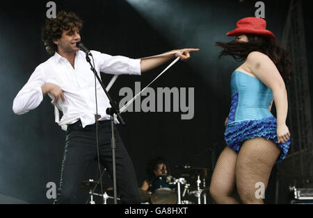 V Festival 2007. Mika beim V Festival im Hylands Park in Chelmsford, Essex. Stockfoto